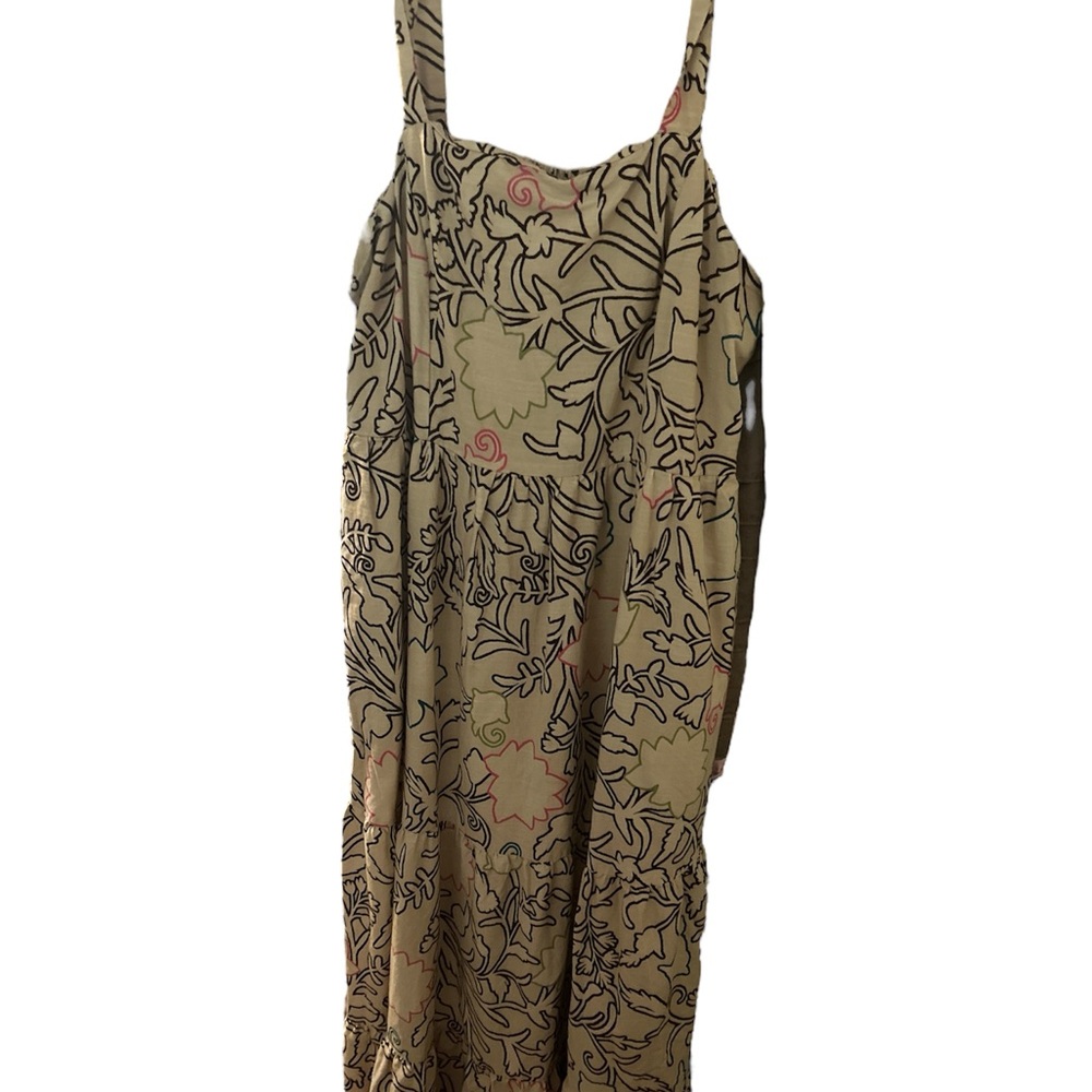 Floral Patterned Maci Tiered Dress with pockets PTP 21L 55